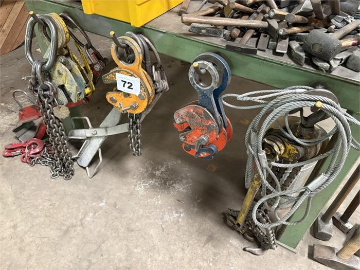 5 Plattenklammern für Kranbetrieb